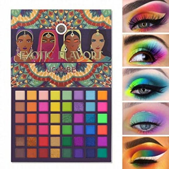 UCANBE EXOTIC FLAVORS Neon Eyeshadow Makeup Palette - Picture 1 of 7
